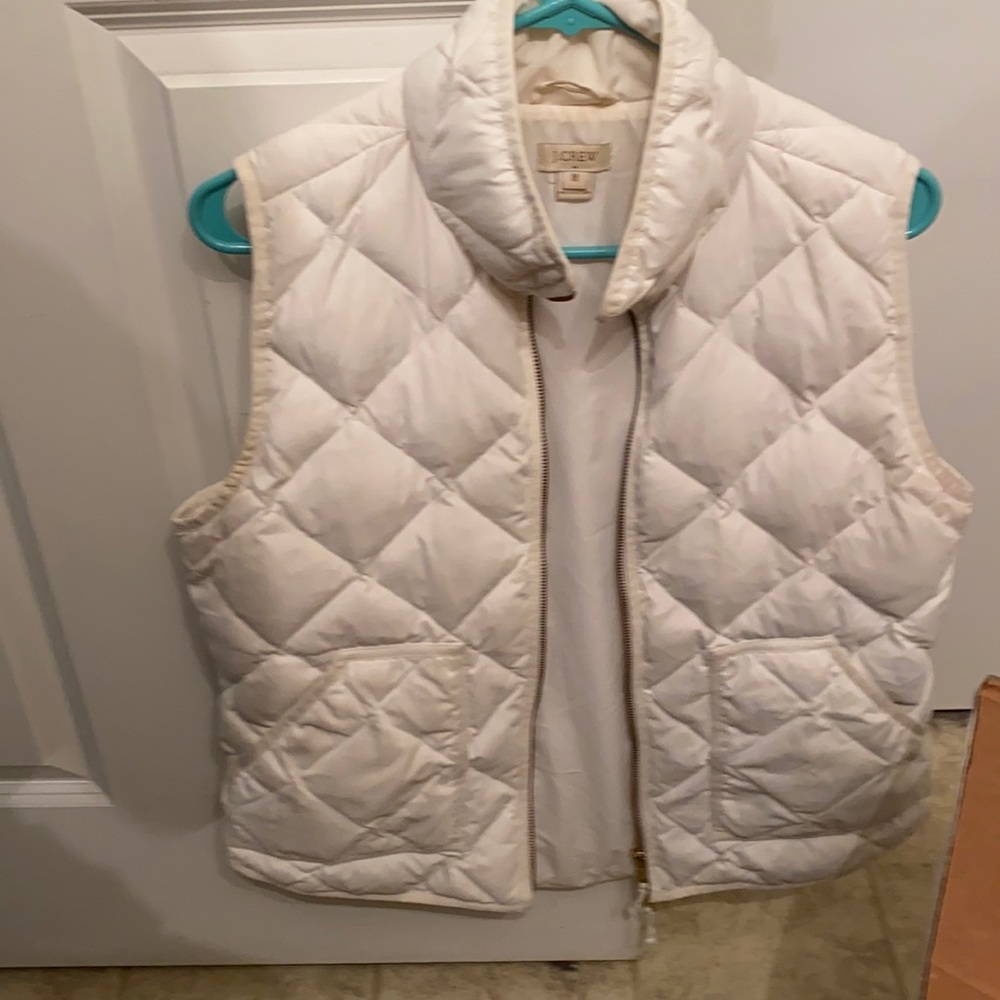 J Crew white womens vest